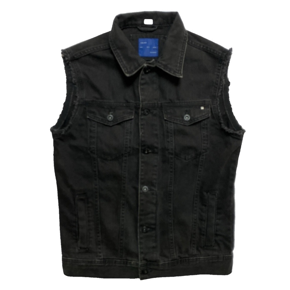 Zara Black Denim Vest